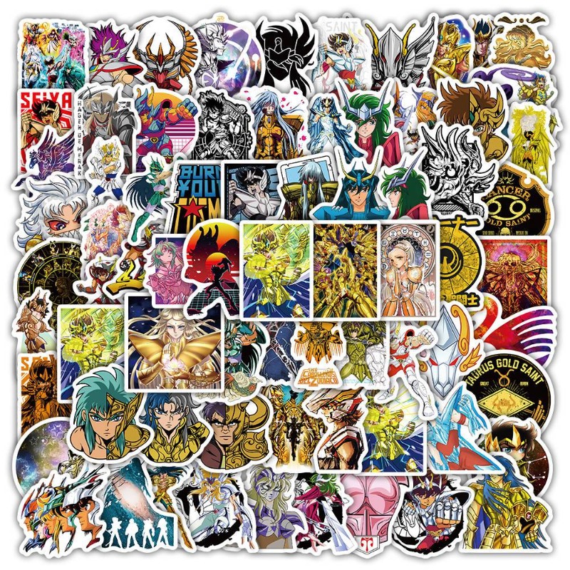 Laptop Accessories Diy - Autocollants de dessin animé Saint Seiya,