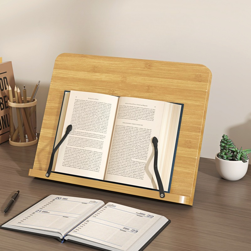 Laptop Ergonomic Accessories - Support de lecture en bois, support