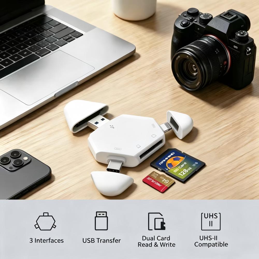 Laptop Ergonomic Accessories - Lecteur de carte mémoire 3 en