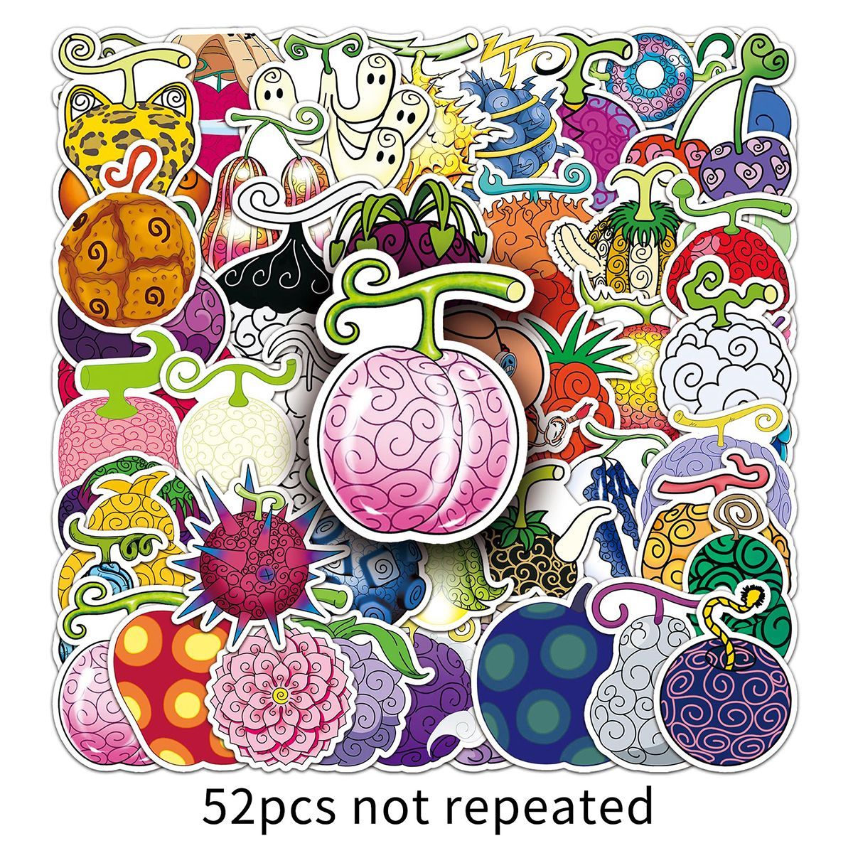 Laptop Accessories Diy - 52 autocollants créatifs One Piece Anime