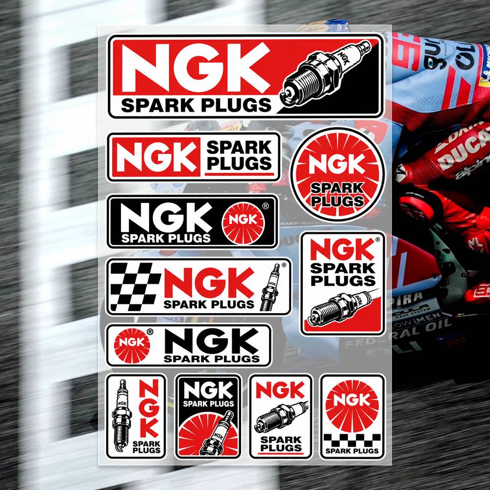 Laptop Accessories Ideas - Autocollants N-GK SPA-RK PLUGS pour Moto,
