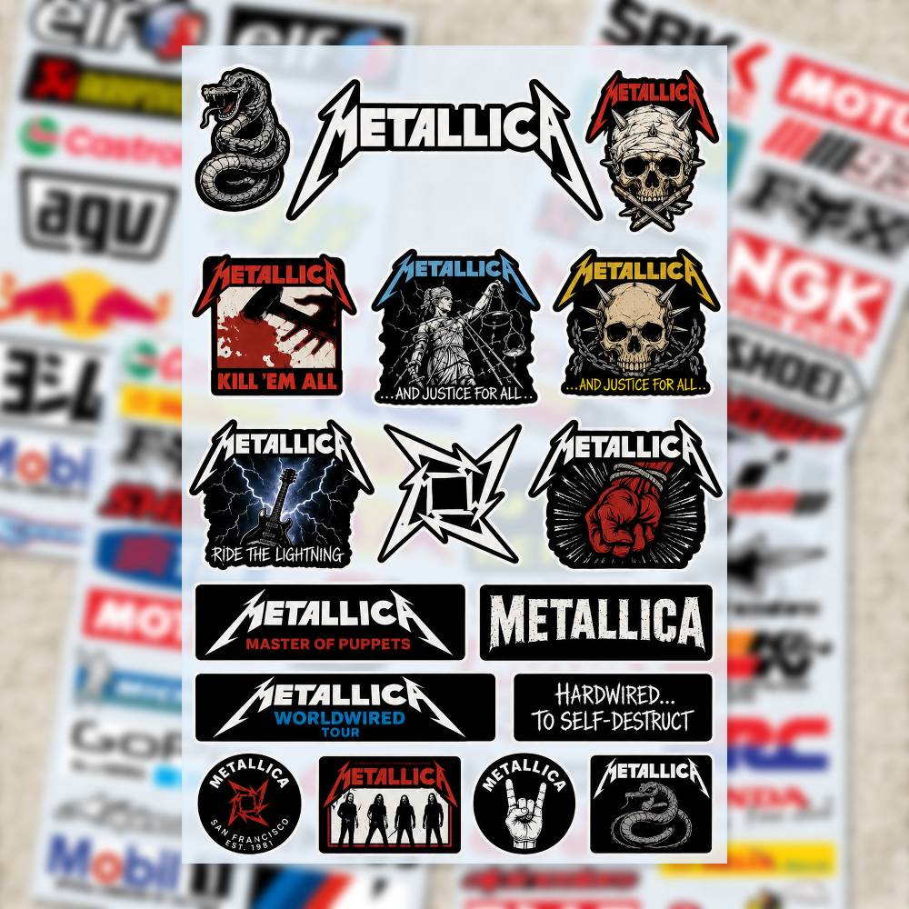 Autocollants M-Metallica pour  - Laptop Accessories Ideas avis et prix