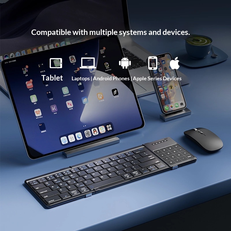 Clavier Bluetooth sans fil pli - Laptop Ergonomic Accessories avis et prix